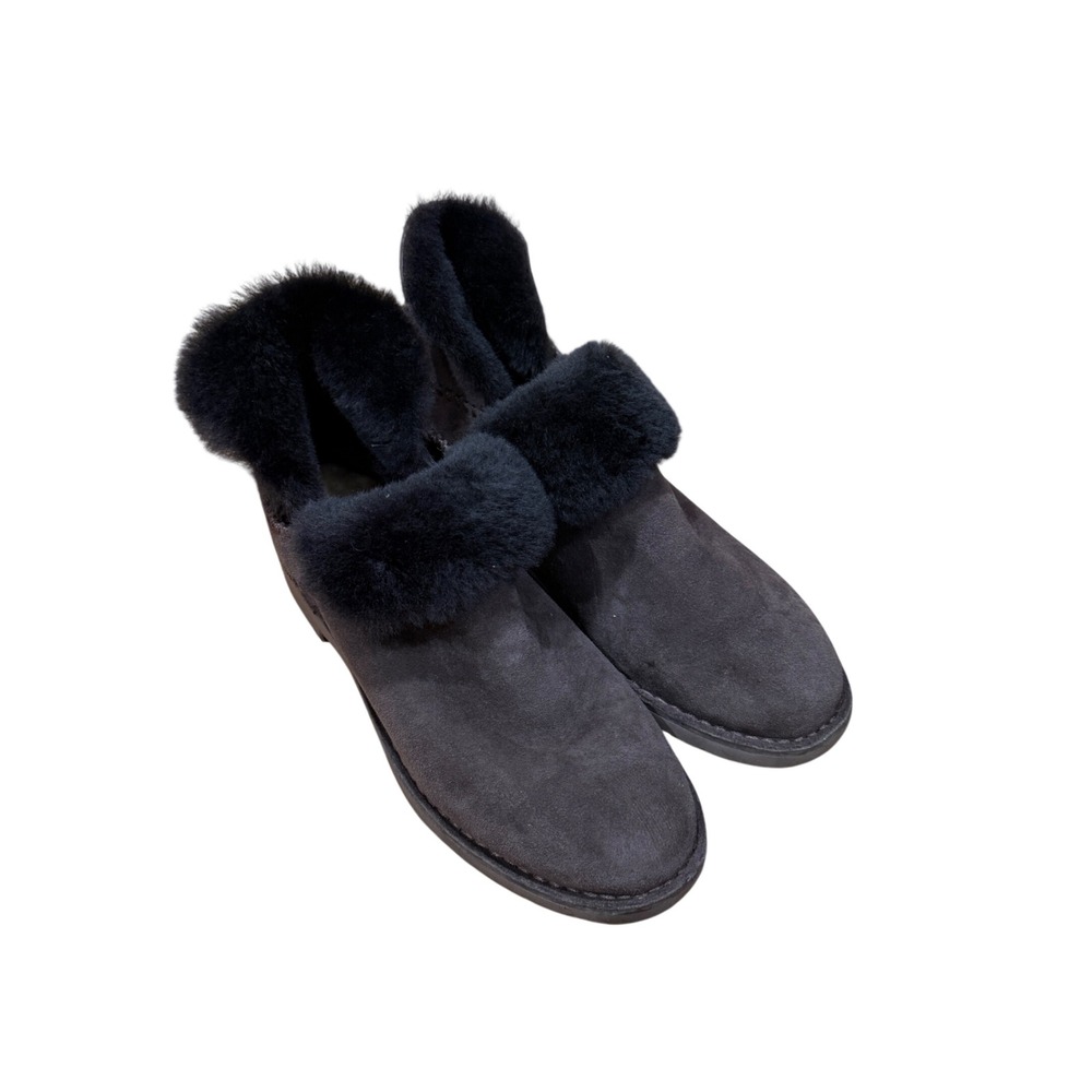 UGG McKay Womens Brown Suede Sheepskin Lined Winter Ankle Boots Sz 9 Casual